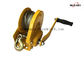 Treuil silencieux de main de treuils de tambour d'acier inoxydable/de pignon droit poudre de jaune avec le manuel de frein - capacité : 1200 livres fournisseur